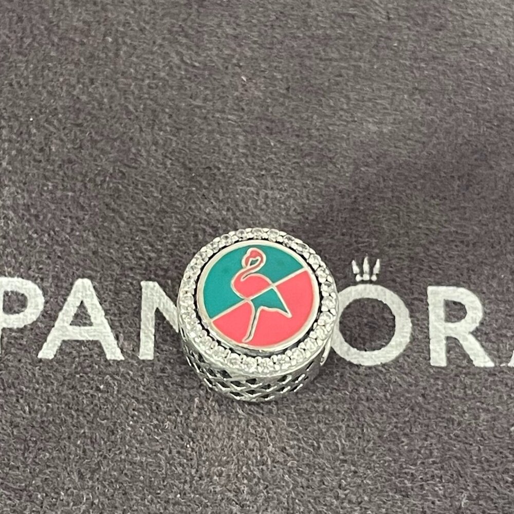 Pandora Miami Flamingo Charm - Picture 2 of 4